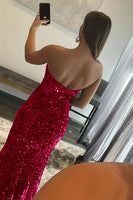 Load image into Gallery viewer, Mermaid Royal Blue Sequin Formal Dress