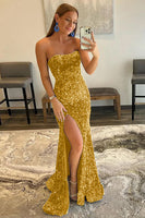 Load image into Gallery viewer, Mermaid Royal Blue Sequin Formal Dress