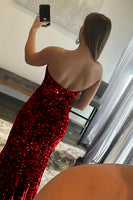 Load image into Gallery viewer, Royal Blue Sequin Mermaid Long Formal Dress