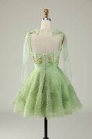 Load image into Gallery viewer, A-Line Spaghetti Straps Light Purple Short Party Dress