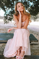 Load image into Gallery viewer, Pink Mermaid Long Formal Dress with Appliques
