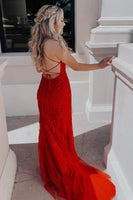 Load image into Gallery viewer, Pink Mermaid Long Formal Dress with Appliques