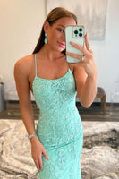 Load image into Gallery viewer, Pink Mermaid Long Formal Dress with Appliques