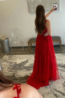 Load image into Gallery viewer, Light Green Off the Shoulder Formal Dress with Appliques