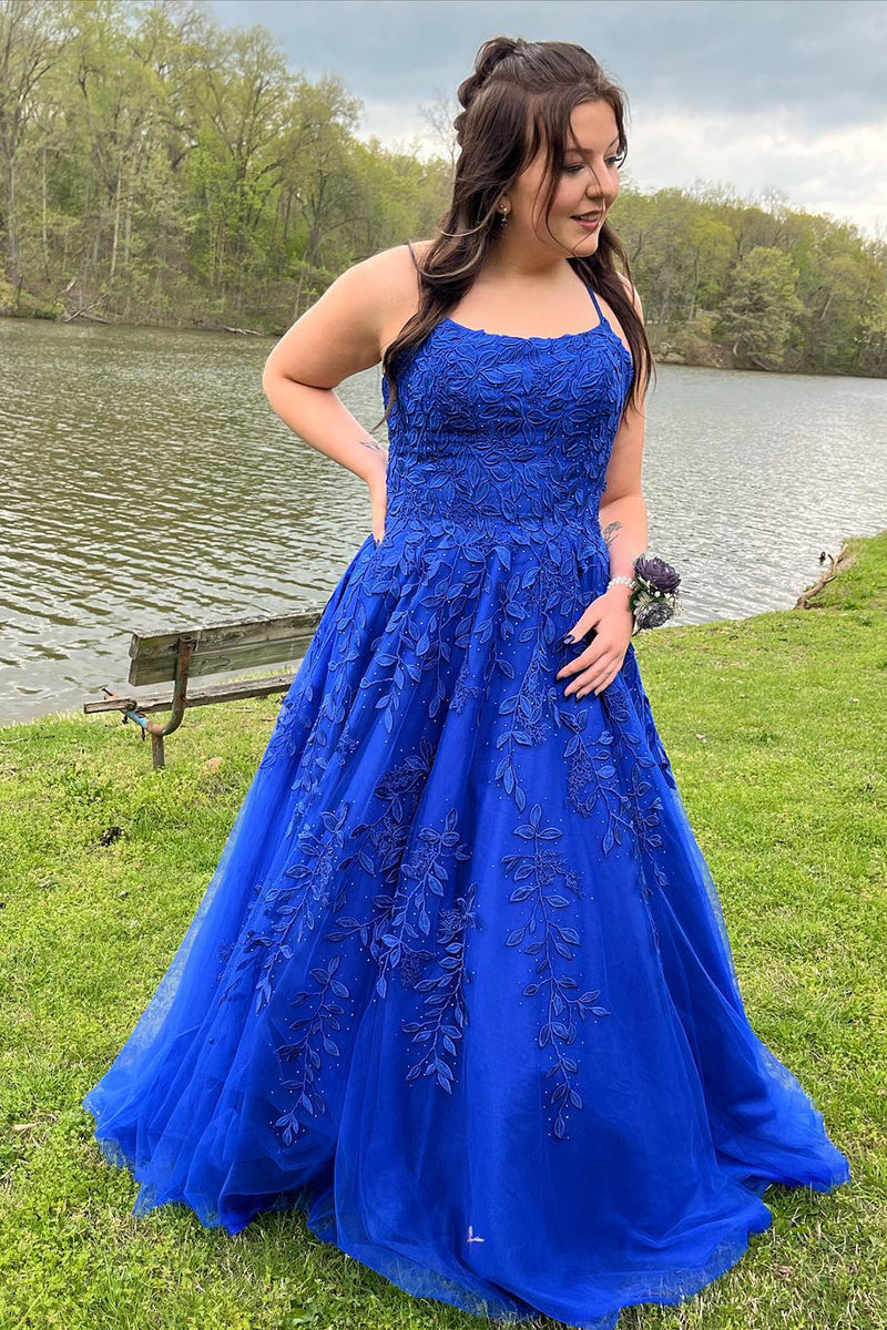 Load image into Gallery viewer, Princess Champagne Spaghetti Straps Formal Dress