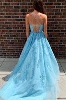 Load image into Gallery viewer, A-Line Spaghetti Straps Long Formal Dress
