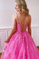 Load image into Gallery viewer, Princess Yellow Spaghetti Straps Formal Dress