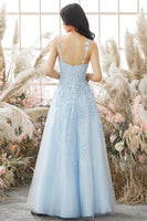 Load image into Gallery viewer, Princess Yellow Spaghetti Straps Formal Dress
