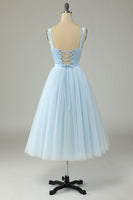 Load image into Gallery viewer, A Line Sweetheart Sky Blue Formal Party Dress