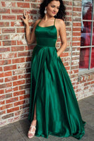 Load image into Gallery viewer, Royal Blue Halter Backless A Line Formal Dress