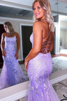 Load image into Gallery viewer, Pink Mermaid Long Formal Dress with Appliques