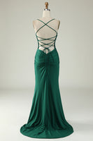 Load image into Gallery viewer, Mermaid Deep V-Neck Royal Blue Long Formal Dress