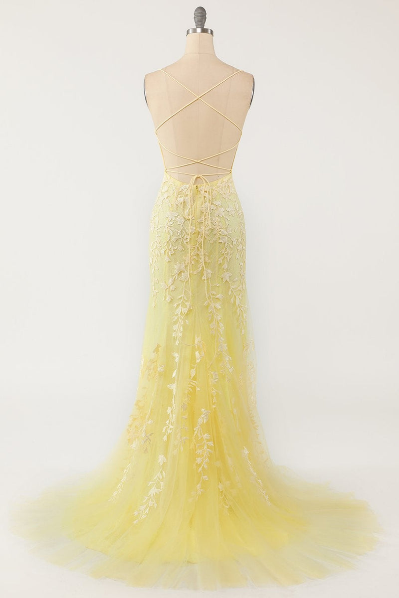 Load image into Gallery viewer, Pink Mermaid Long Formal Dress with Appliques