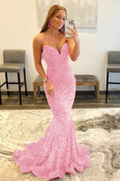 Load image into Gallery viewer, Black Mermaid Sweetheart Formal Dress