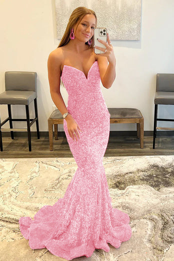 Black Mermaid Sweetheart Formal Dress