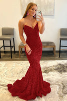 Load image into Gallery viewer, Black Mermaid Sweetheart Formal Dress