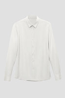 Load image into Gallery viewer, White Solid Long Sleeves Men&#39;s Suit Shirt