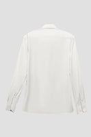 Load image into Gallery viewer, White Solid Long Sleeves Men&#39;s Suit Shirt