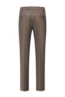 Load image into Gallery viewer, Brown 3 Pieces Men&#39;s Formal Suit Slim Fit Groomsmen Suit