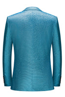 Load image into Gallery viewer, Sparkly Royal Blue Single Breasted 2 Piece Men&#39;s Prom Tuxedos
