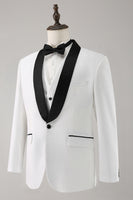Load image into Gallery viewer, White Shawl Lapel 3 Piece One Button Men&#39;s Formal Suits