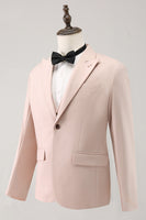 Load image into Gallery viewer, Light Khaki Peak Lapel One Button 3 Piece Prom Tuxedo