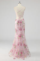 Load image into Gallery viewer, Sparkly Black Floral Mermaid Long Formal Dress with Sequins