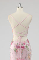 Load image into Gallery viewer, Sparkly Black Floral Mermaid Long Formal Dress with Sequins