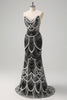 Load image into Gallery viewer, Glitter Dark Green Mermaid Sequin Long Corset Formal Dress