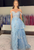Load image into Gallery viewer, Black Tulle Long Mermaid Corset Formal Dress with Sequins