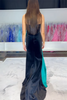 Load image into Gallery viewer, Black Velvet Sweetheart Mermaid Long Formal Dress with Slit