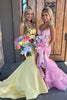 Load image into Gallery viewer, Pink Corset Tiered Tulle Formal Dress with Appliques