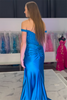 Load image into Gallery viewer, Corset Black Satin Mermaid Formal Dress with Appliques
