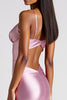 Load image into Gallery viewer, Pink Mermaid Satin Spaghetti Straps Long Formal Dress