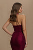 Load image into Gallery viewer, Burgundy Halter Sequin Mermaid Long Formal Dress