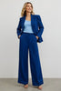 Load image into Gallery viewer, Dark Blue 2 Piece Notched Lapel Prom Pant Suits with Pockets