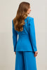 Load image into Gallery viewer, Blue Single Breasted Satin 2 Piece Women Prom Suits