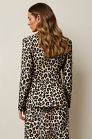 Load image into Gallery viewer, Coffee Leopard 2 Piece Pencil Women Prom Suits