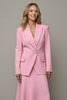 Load image into Gallery viewer, Pink Peak Lapel 2 Piece Women Prom Skirt Suits