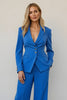 Load image into Gallery viewer, Blue Single Breasted 2 Piece Women Prom Suits with Pockets