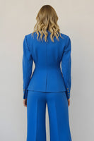 Load image into Gallery viewer, Blue Single Breasted 2 Piece Women Prom Suits with Pockets