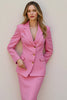 Load image into Gallery viewer, Pink 2 Piece Single Breasted Women Prom Pencil Skirt Suits