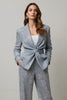 Load image into Gallery viewer, Sparkly Grey Sequin 2 Piece Women Prom Suits with Pockets