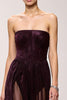 Load image into Gallery viewer, Simple Coffee Strapless A-Line Long Formal Dress