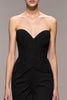 Load image into Gallery viewer, Black Sweetheart Mermaid Long Formal Dress with Slit