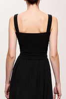 Load image into Gallery viewer, Simple Black A Line Ruched Long Formal Dress