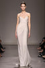 Load image into Gallery viewer, Elegant Ivory Sheath Strapless Ruched Long Formal Dress