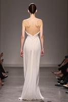 Load image into Gallery viewer, Elegant Ivory Sheath Strapless Ruched Long Formal Dress
