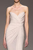 Load image into Gallery viewer, Elegant Ivory Sheath Strapless Ruched Long Formal Dress