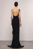 Load image into Gallery viewer, Black Sheath One Shoulder Backless Long Formal Dress